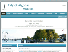 Tablet Screenshot of algonac-mi.gov